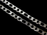 Stainless steel silver figaro chain