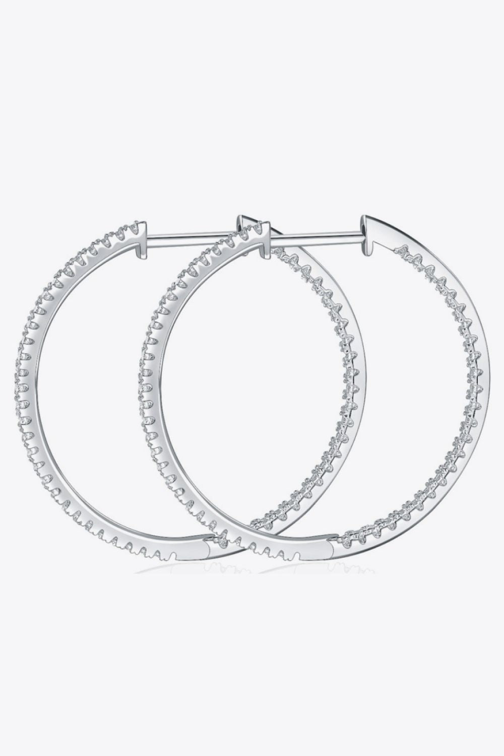  Moissanite  Hoop Earrings