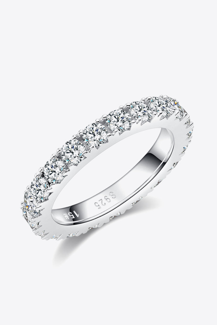 2.30 Ct Moissanite Eternity Ring 925 Sterling Silver