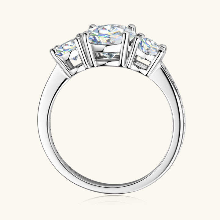 3.00 Carat Moissanite 925 Sterling Silver Ring